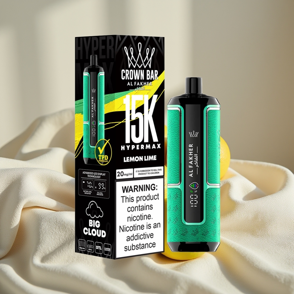 Al Fakher Crown Bar 15K Hypermax Disposable Lămâie Lămâiță 22ml 600mAh