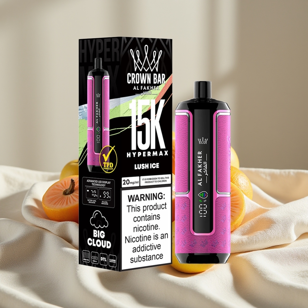 Al Fakher Crown Bar 15K Hypermax Disposable Luch Gheață 22ml 600mAh