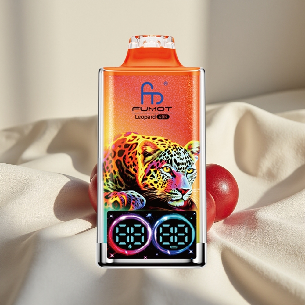 Fumot Leopard 40K Puffs Dual Mesh Cherry Ice Baterie 700mAh