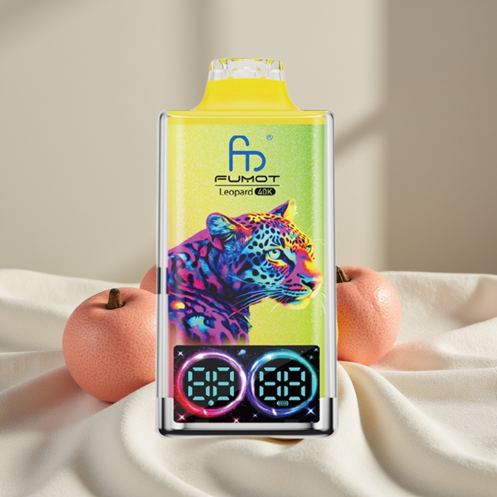 Fumot Leopard 40K Puffs Dual Mesh Lămâie Roză 5% Tip-C