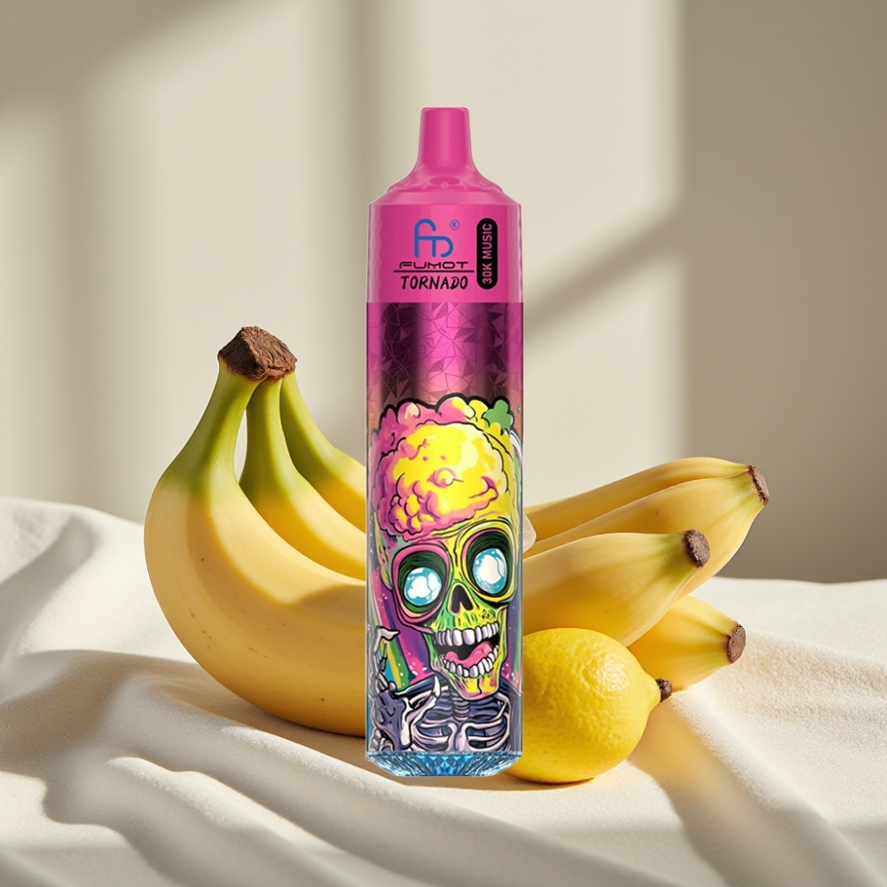Fumot RandM Tornado 30000 Puffs 30mL Banana Ice 5% distributor Romania