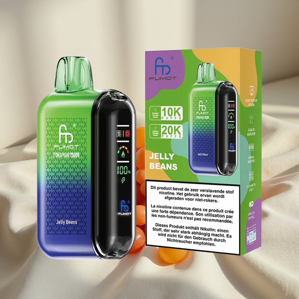 Fumot Tornado 20000 Pufări Dual Mesh 20ml Jelly Beans