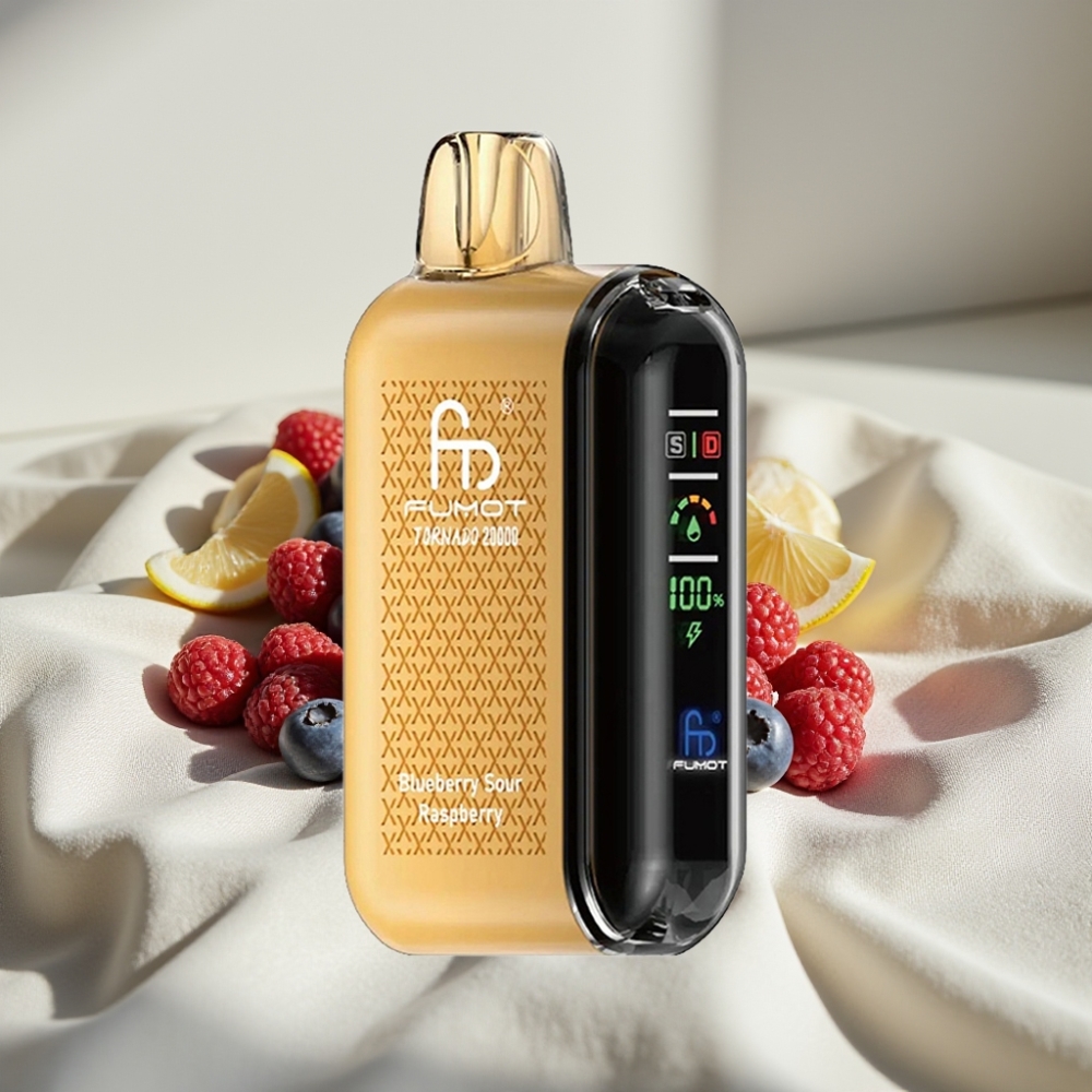 Fumot Tornado 20000 Pufuri Afine Zmeură Acră Dual Mesh 20ml 850mAh Display