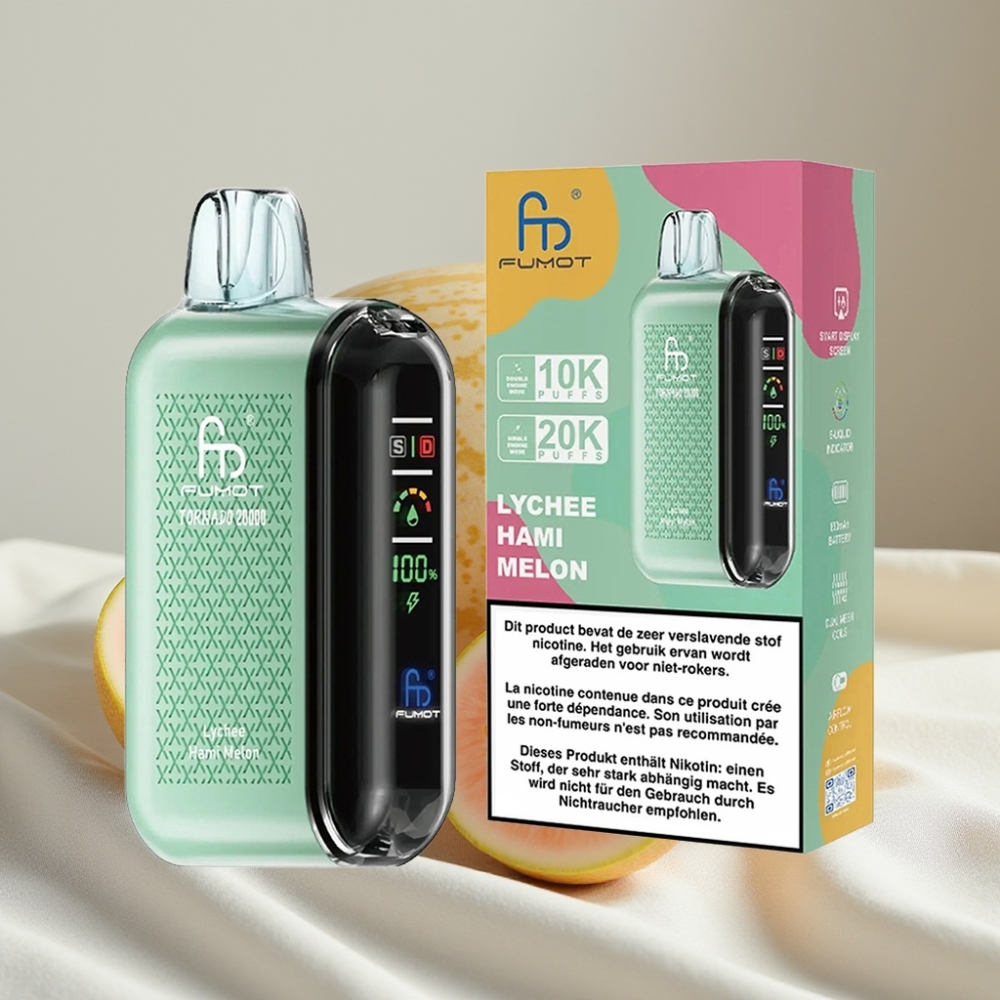 Fumot Tornado 20000 Pufuri Dual Mesh Coil 20ml Litchi Hami Pepene