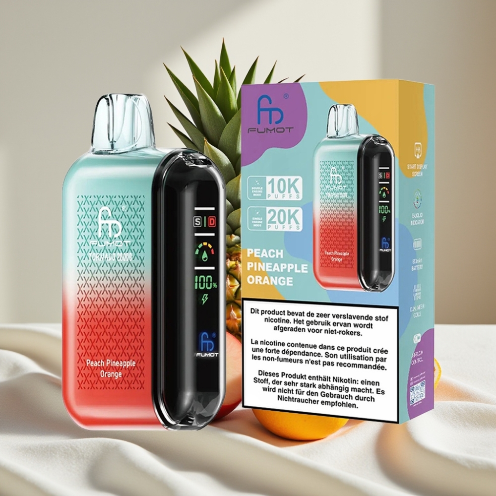 Fumot Tornado 20000 Pufuri Peach Ananas Portocale 20ml 850mAh
