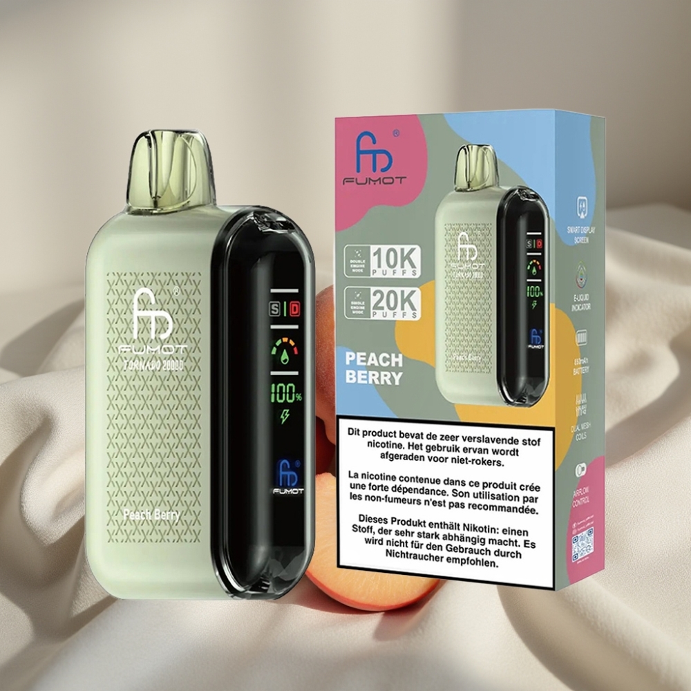 Fumot Tornado 20000 Pufuri Peach Berry Dual Mesh 20ml 850mAh
