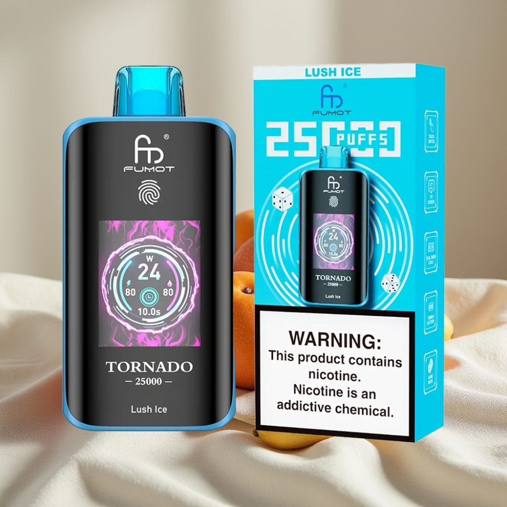 Fumot Tornado 25000 Puffs Gheață Luxuriantă 20ml 700mAh