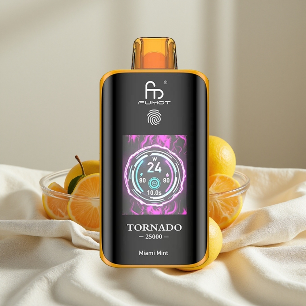Fumot Tornado 25000 Puffs Miami Mentă Baterie 700mAh Tip-C