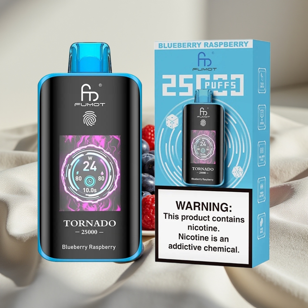 Fumot Tornado 25000 Pufuri Afine Zmeură 20ml 700mAh