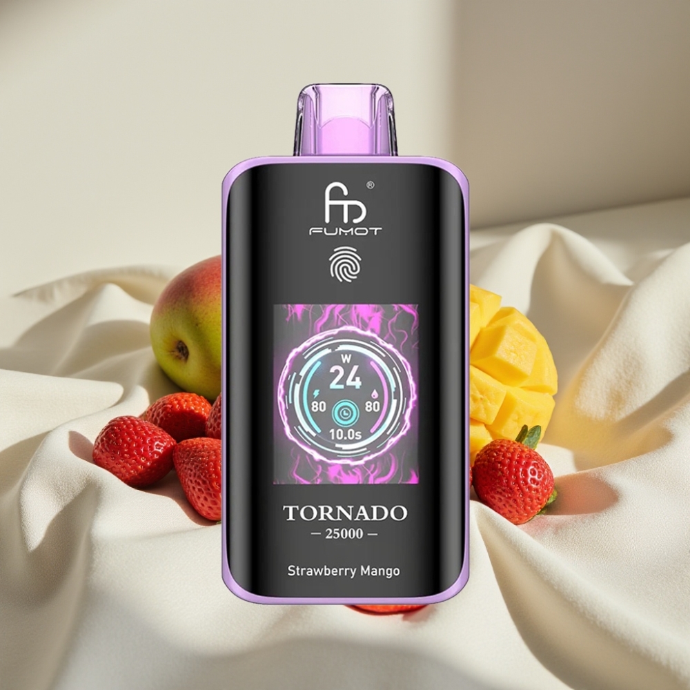 Fumot Tornado 25000 Pufuri Ecran HD 20ml Capsuni Mango