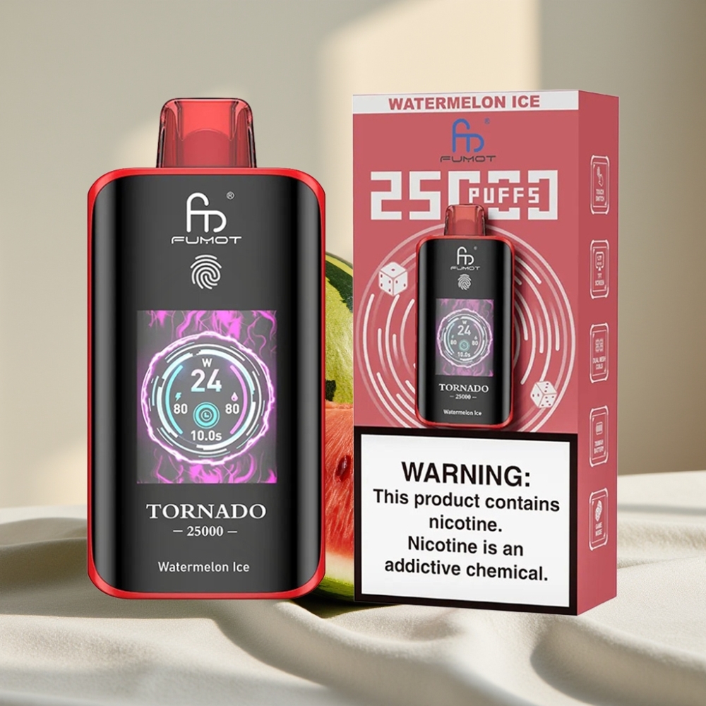 Fumot Tornado 25000 Pufuri Ecran HD 20ml Pepene Gheata