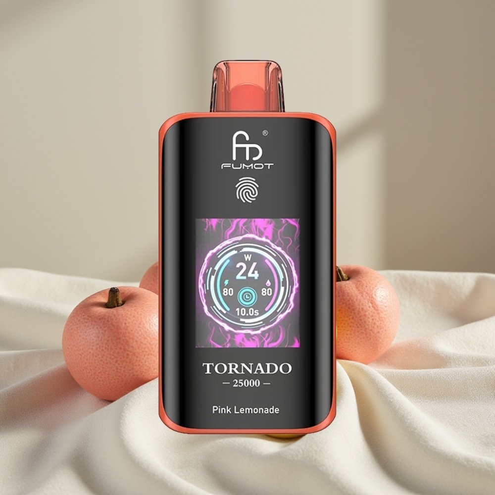 Fumot Tornado 25000 Pufuri Ecran HD Lămâie Roz 20ml