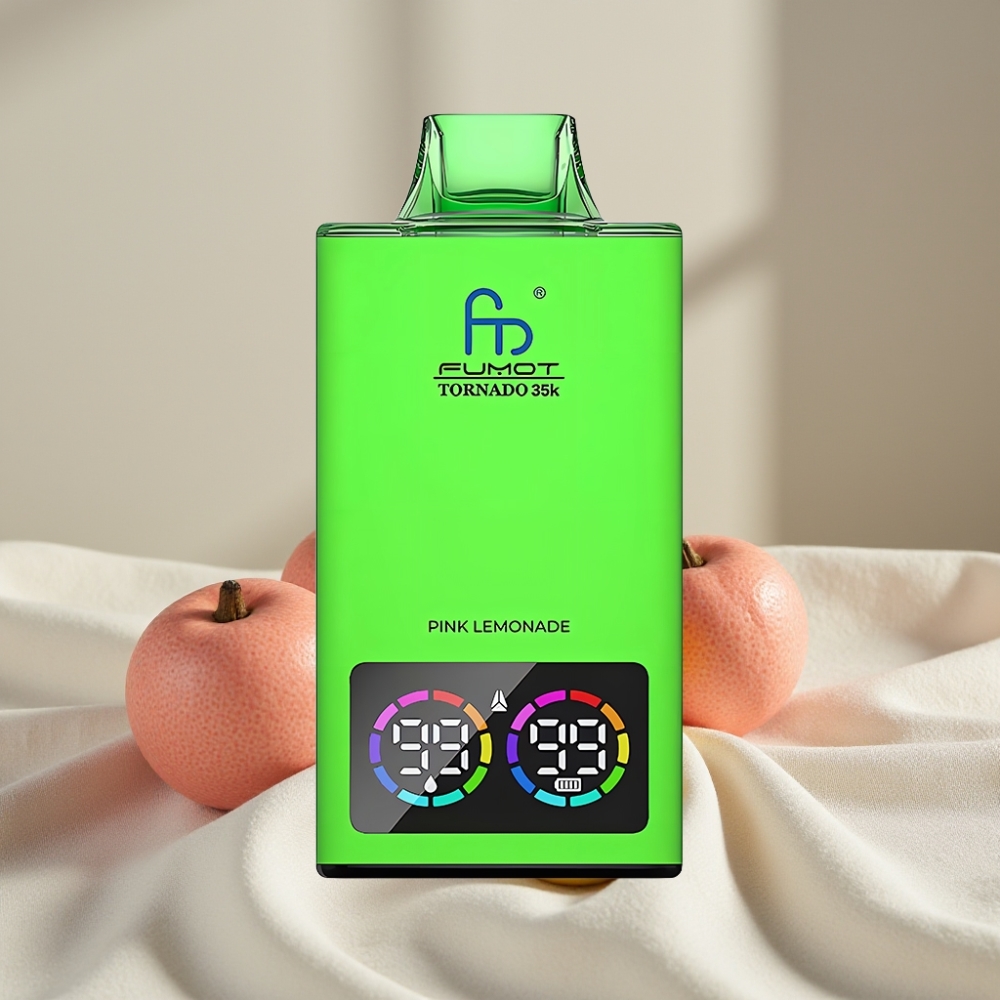 Fumot Tornado 35K Pink Limonadă Dual Mesh RGB 15ml USB-C