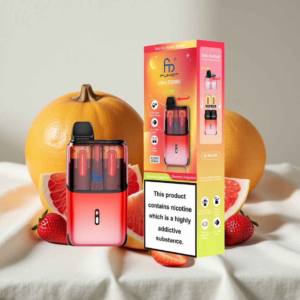 Fumot Ultra T32000 32000 Pufări 800mAh Capsă Avansată Căpșuni Grapefruit - Dragonfruit