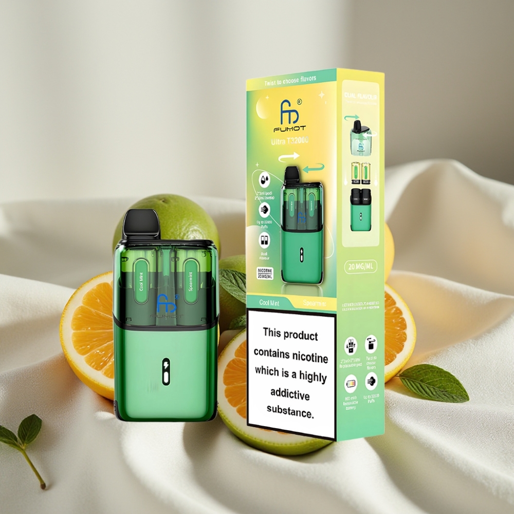 Fumot Ultra T32000 32000 de fumuri 24ml Mentă Răcoritoare