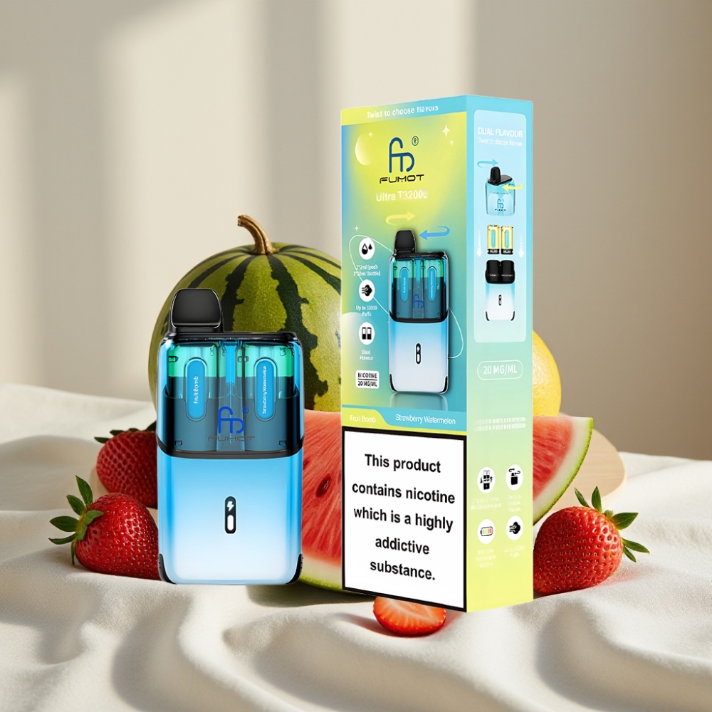 Fumot Ultra T32000 Disposable Bombă de Fructe - Căpșună Pepene 24ml 800mAh