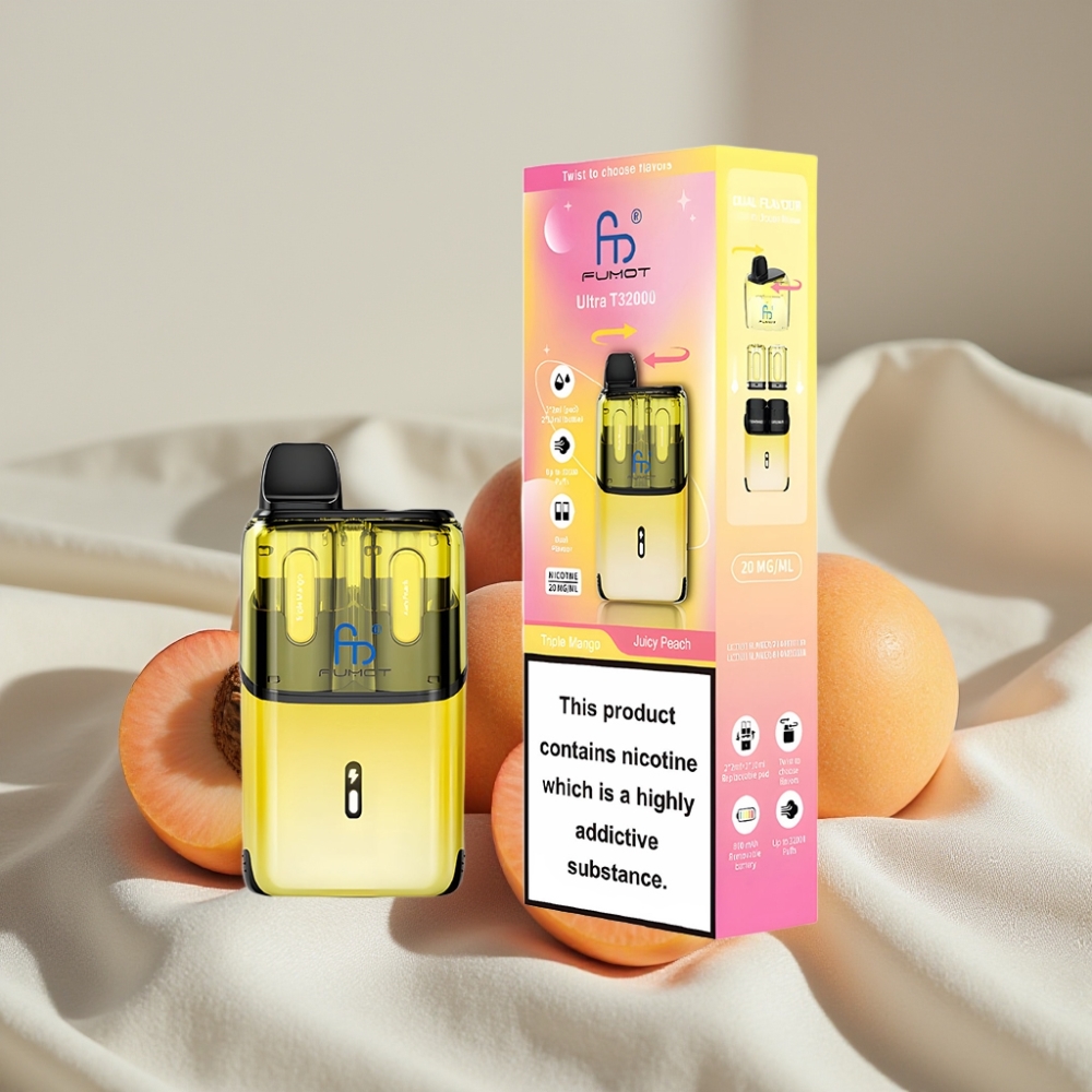 Fumot Ultra T32000 Disposable Vape Mango Triplu - Piersică Jugă 24ml 800mAh