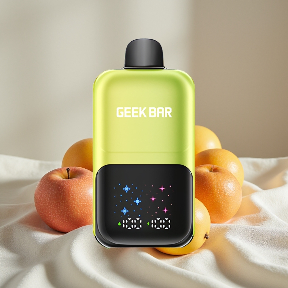 GEEK BAR 2GO 50000 Pufuri 20ml Măr Acru Gheață Ecran Interactiv