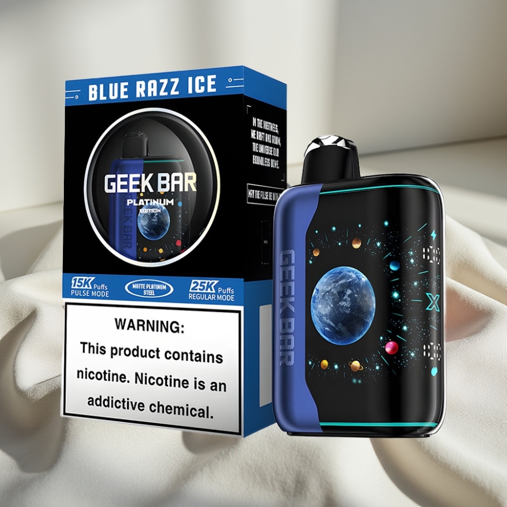 GEEK BAR Platinum 25000 Pufuri Ecran 3D Afină Înghețată Albastră