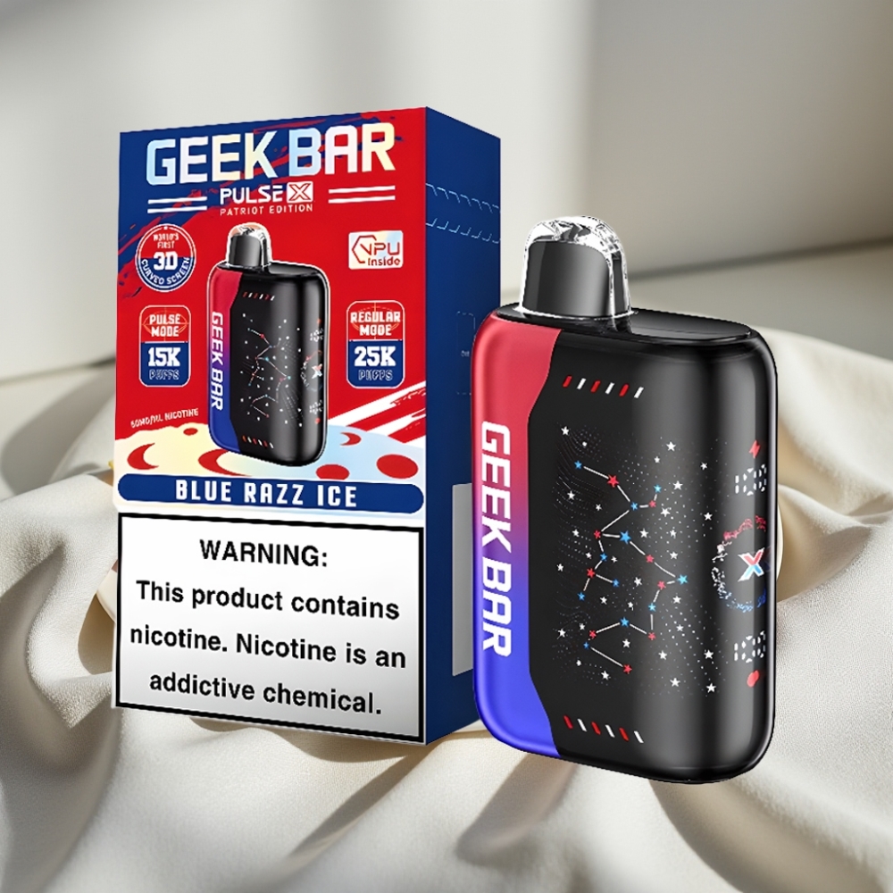 Geek Bar Pulse X 25000 Pufuri 18mL 5% Nicotina Ediția Patriot