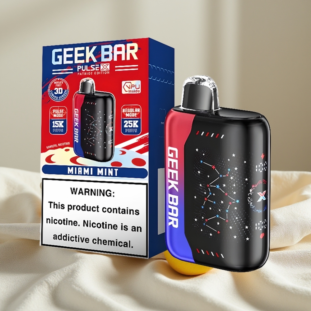 Geek Bar Pulse X 25000 Pufuri 18mL 5% Nicotina Ediția Patriot