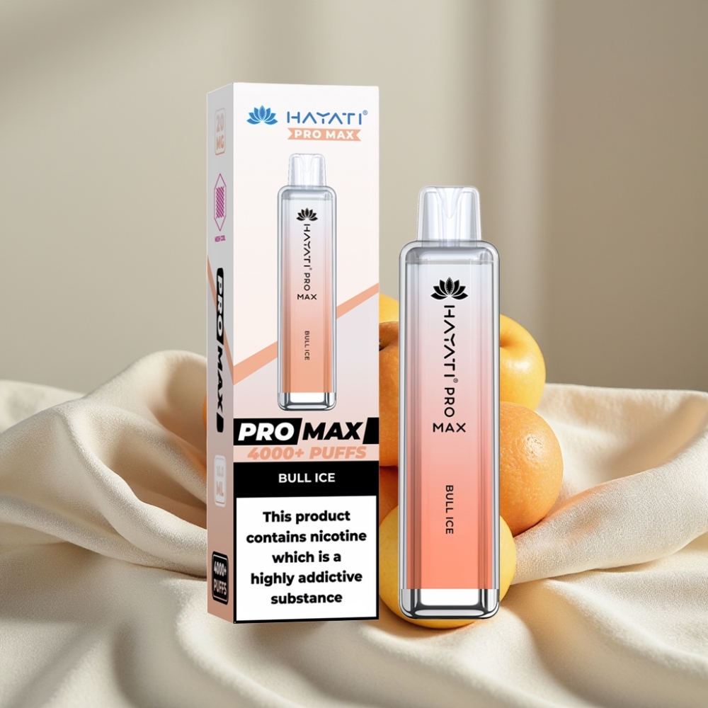 Hayati Pro Max 4000 Puffuri Vape Reîncărcabil Bull Ice Crystal