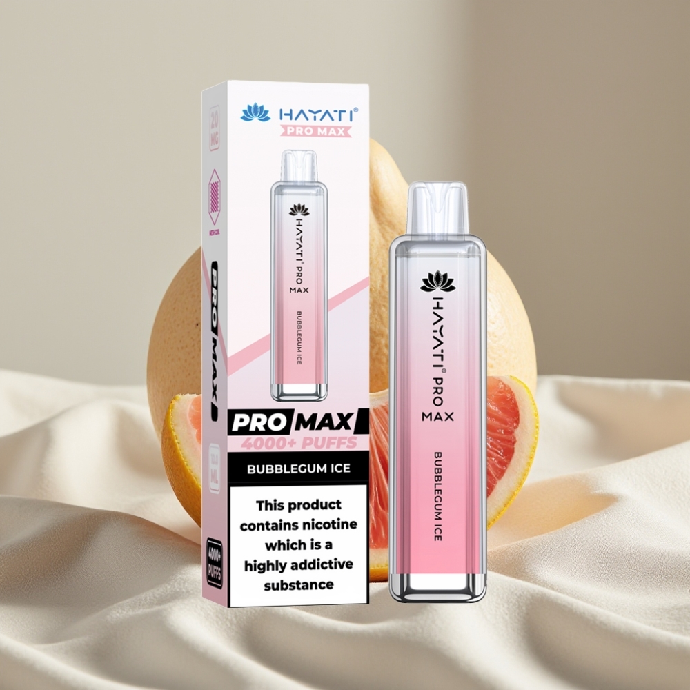 Hayati Pro Max 4000 Pufuri Baterie 1400mAh Aroma Guma de Balon Gheață
