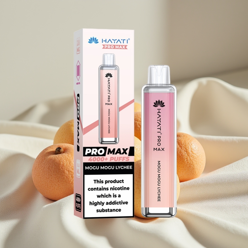Hayati Pro Max 4000 Pufuri Baterie 1400mAh Reincarcabil Aroma Litchi