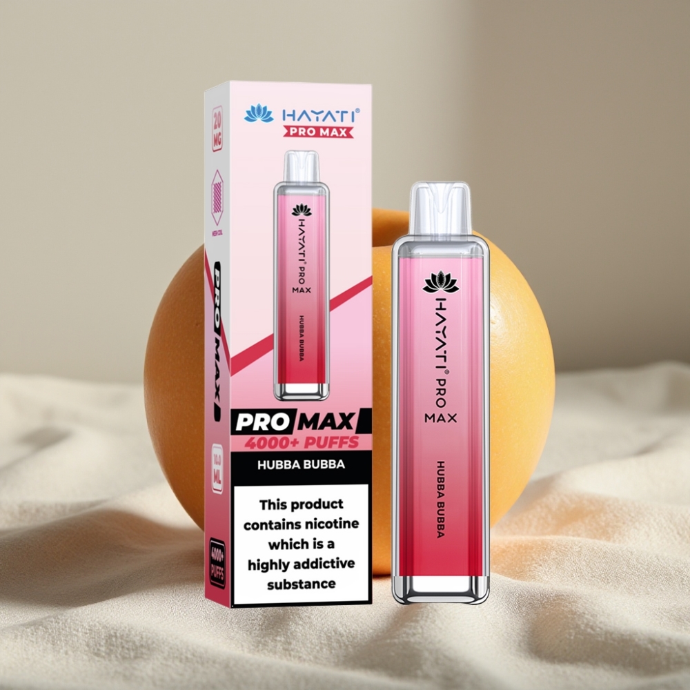 Hayati Pro Max 4000 Pufuri Baterie Reincarcabila 1400mAh Aromă Hubba Bubba