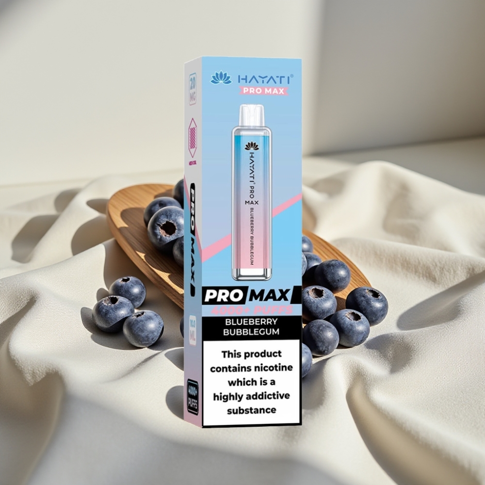Hayati Pro Max 4000 Pufuri Disposable Vape Afine cu Bule Nicotina 5% Reincarcabil