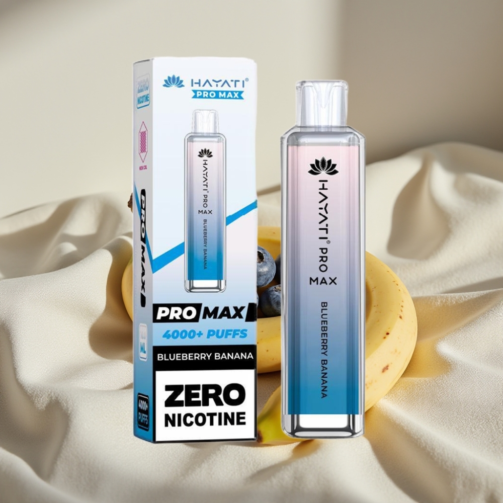 Hayati Pro Max 4000 Pufuri Reîncărcabil cu Afină Banană și LED