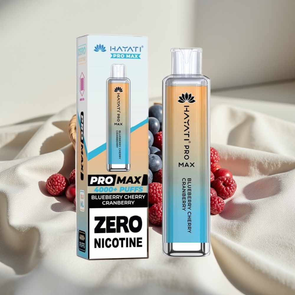 Hayati Pro Max 4000 Pufuri Reîncărcabil cu Afumătură de Afine, Cireșe și Coacăze