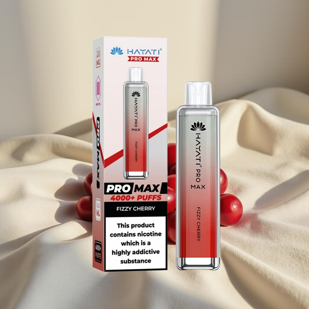 Hayati Pro Max 4000 Pufuri Vape Disposable Reîncărcabil Cireșă Fizzy