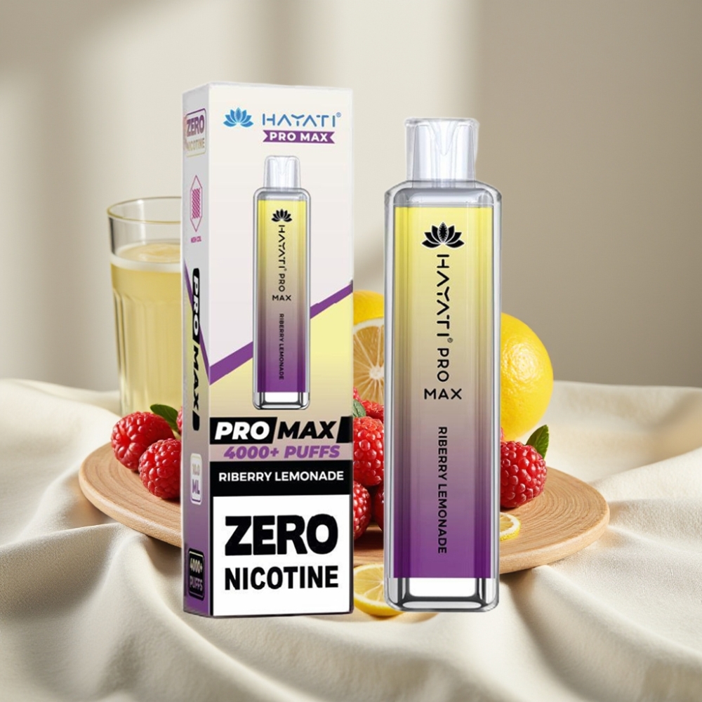 Hayati Pro Max 4000 Pufuri Vape Reciclabil cu Zmeură-Limonadă și Baterie 1400mAh
