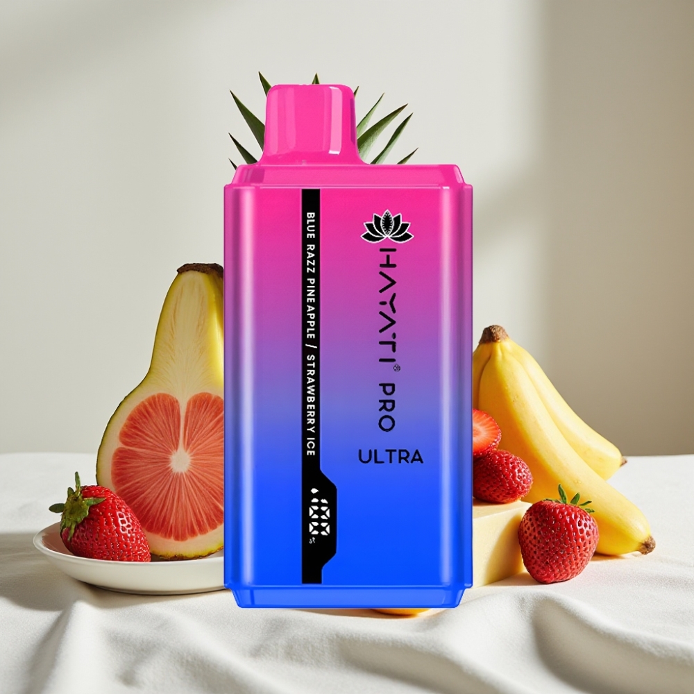 Hayati Pro Ultra 15000 Pufuri 850mAh 2×12ml 2% Afină Ananas Căpșuni Gheață