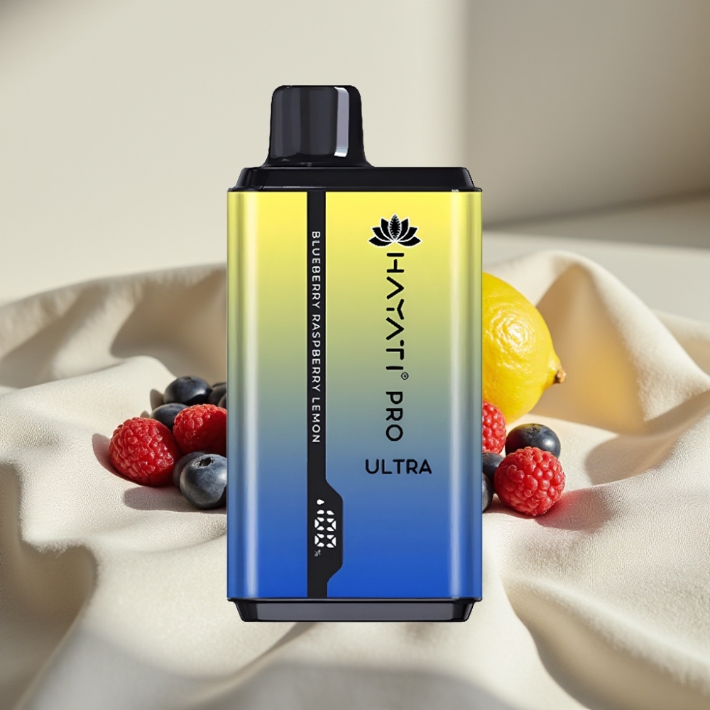 Hayati Pro Ultra 15000 Pufuri Afine Zmeură Zmeură Lamaie 2×12ml 2%