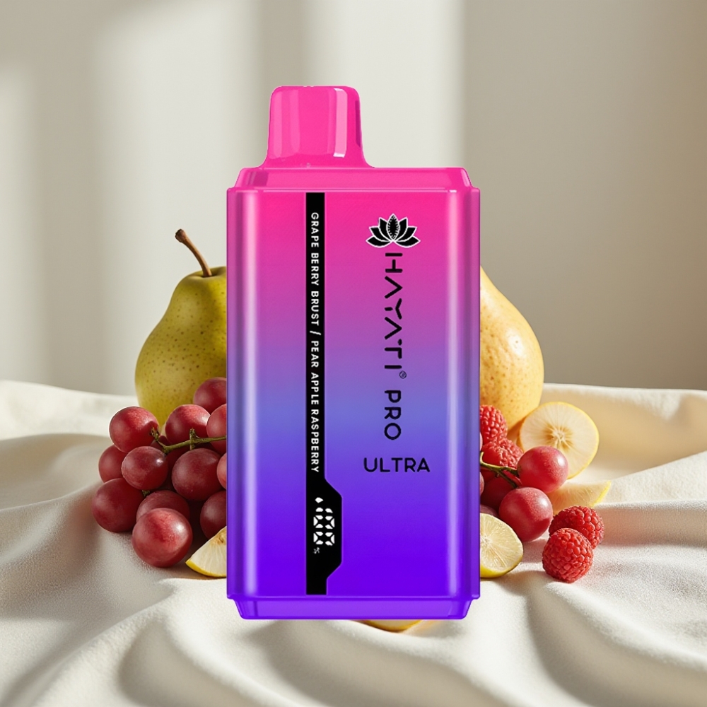 Hayati Pro Ultra 15000 Pufuri Aromă Strugure Berry Pară Măr Zmeură