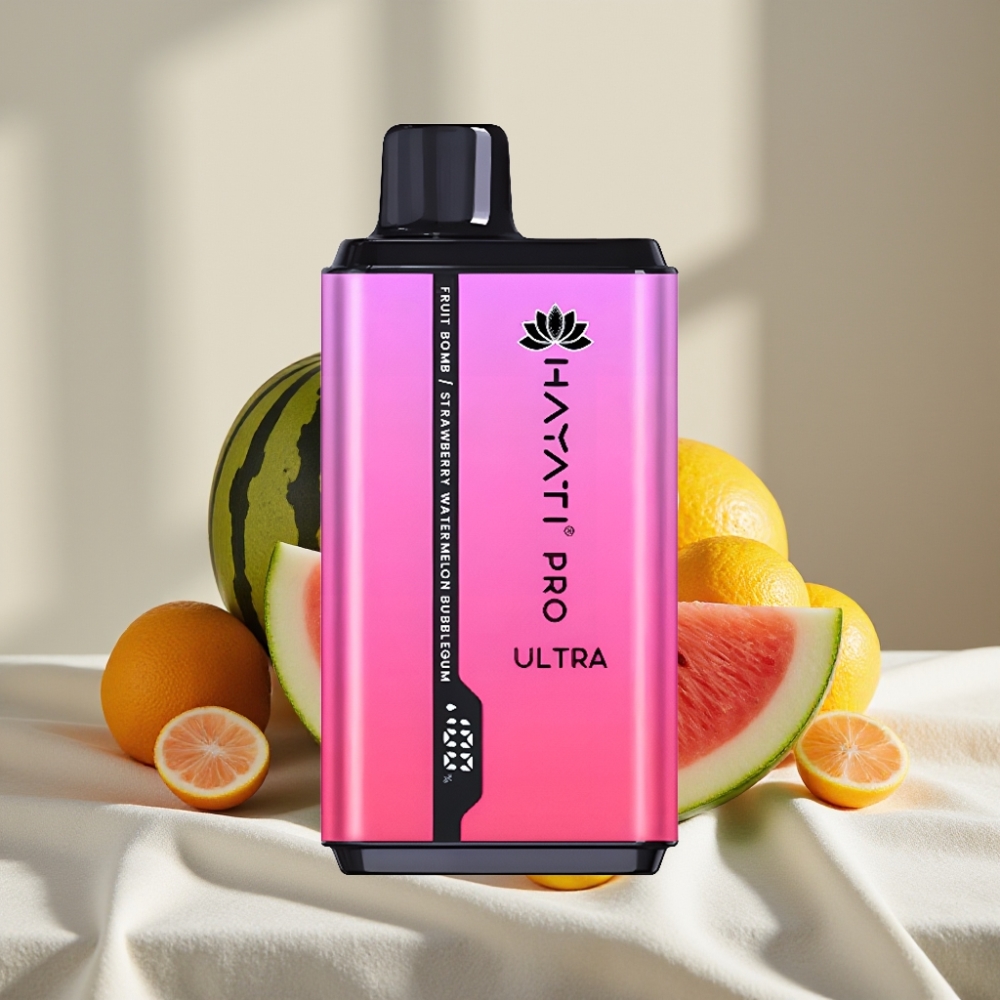 Hayati Pro Ultra 15000 Pufuri Bombă Fructe Pepene Bubblegum