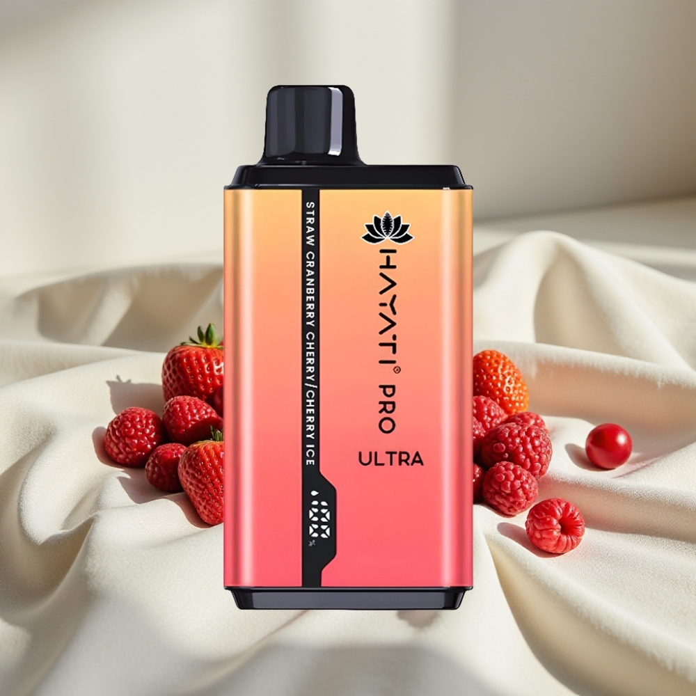 Hayati Pro Ultra 15000 Pufuri Capsa Unica Aromă Căpșuni Afine Cireșă Gheață Cireșă 2×12ml 2%