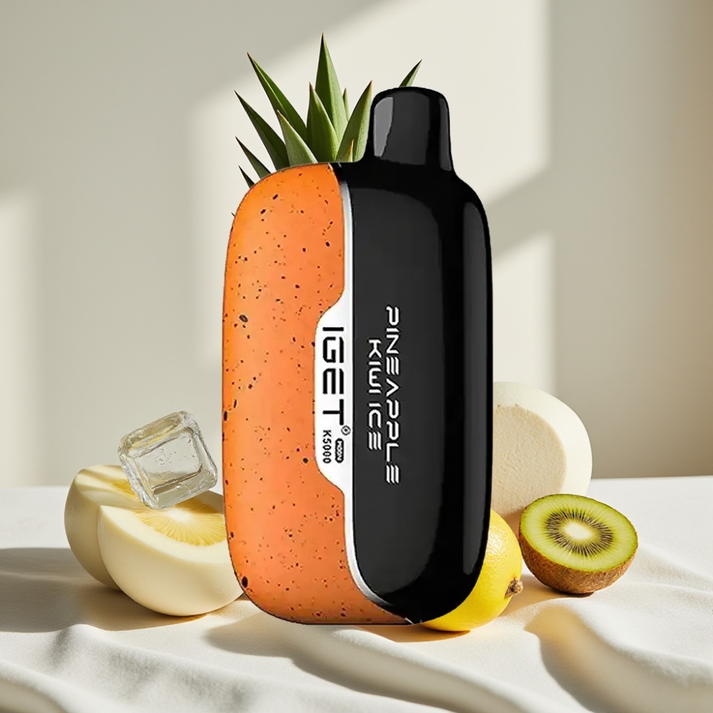 IGET Moon K5000 Puffs 5000 Pufări Ananas Kiwi Gheață PC 1.35 Ohm