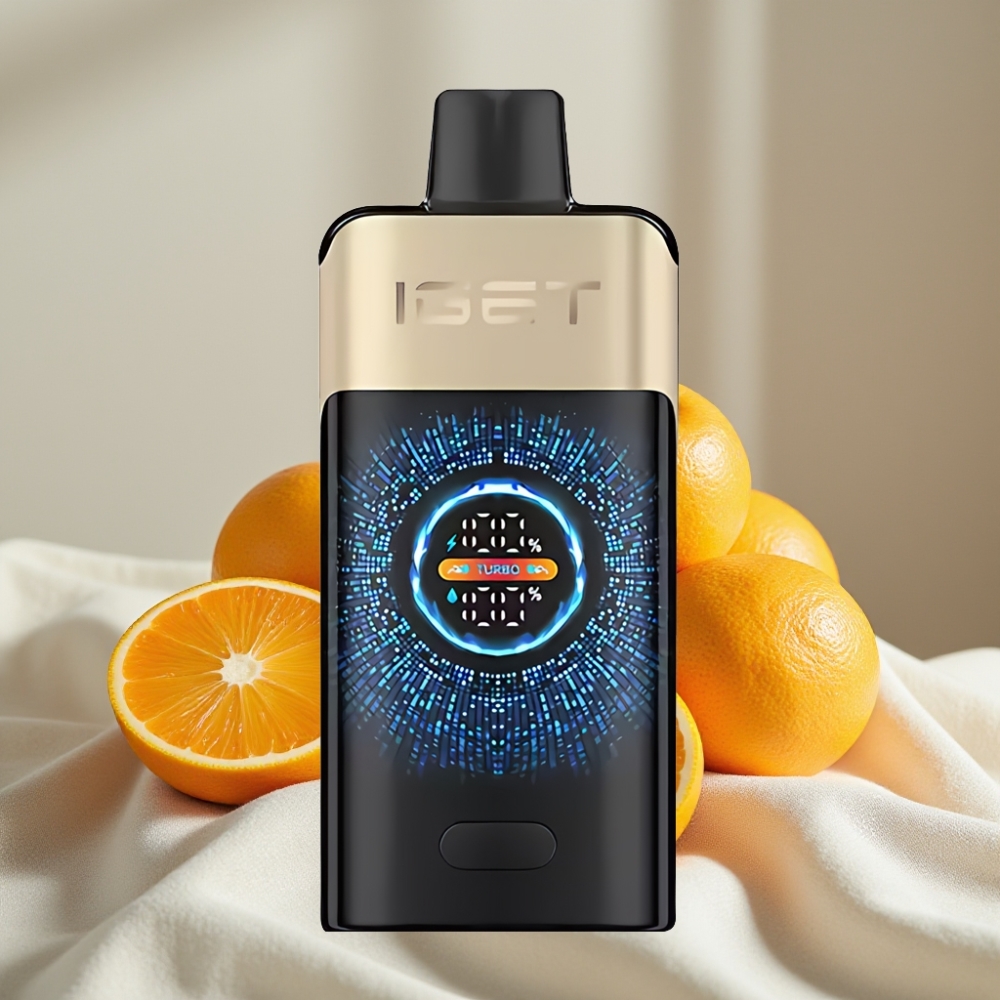 IGET ONE 12000 Pufuri Vape Disposable Monstru Portocaliu Tropical, 2700mAh, Ecran Color