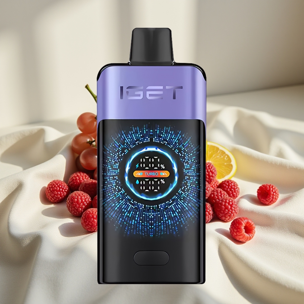 IGET ONE 12000 Pufuri Vape Dispozabil Afine Zmeură Gheață, 2700 mAh, 0.6 ohm