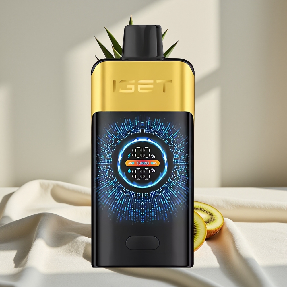 IGET ONE 12000 Pufuri Vape Dispozabil Kiwi Ananas, 2700 mAh, Ecran Color Curbat