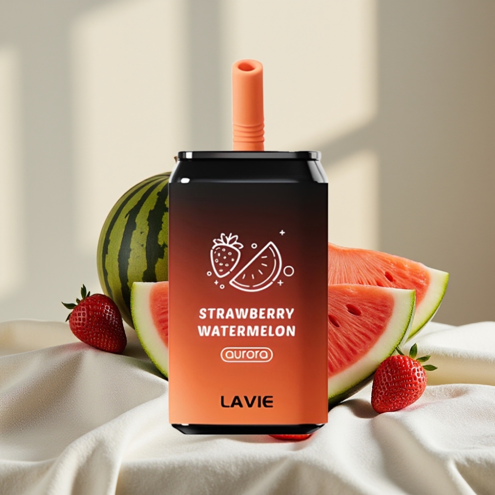 LAVIE Aurora 11000 Pufări Capsă Dispozabilă Căpșuni Pepene Verde 22ML 5%