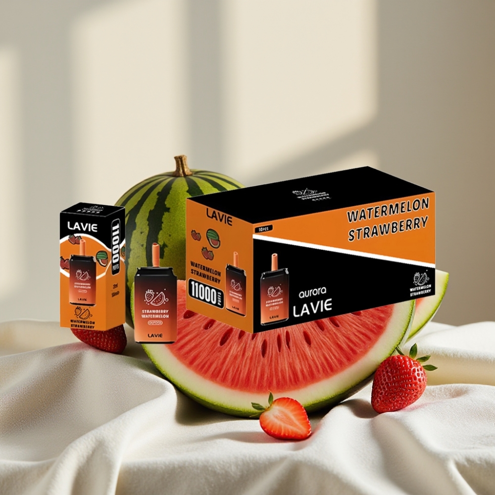 LAVIE Aurora 11000 Pufări Capsă Dispozabilă Căpșuni Pepene Verde 22ML 5%
