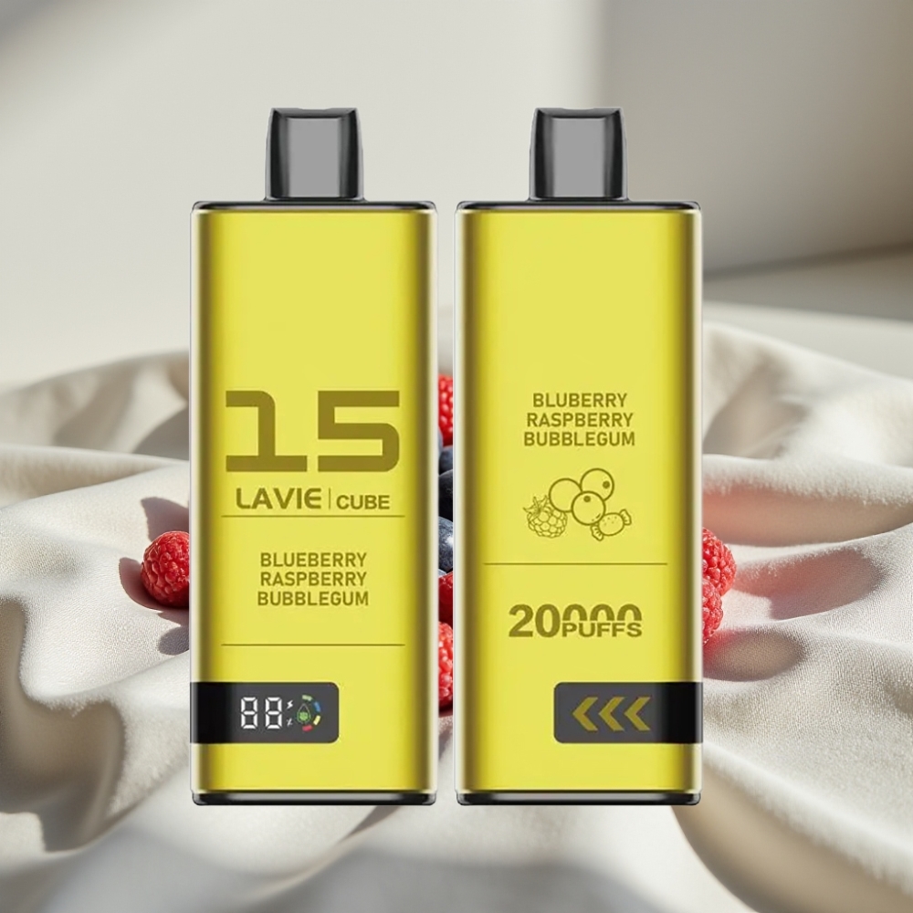 Lavie Cube 20000 Pufări Disposable Vape Afine Zmeură Bubblegum 28ML 5%