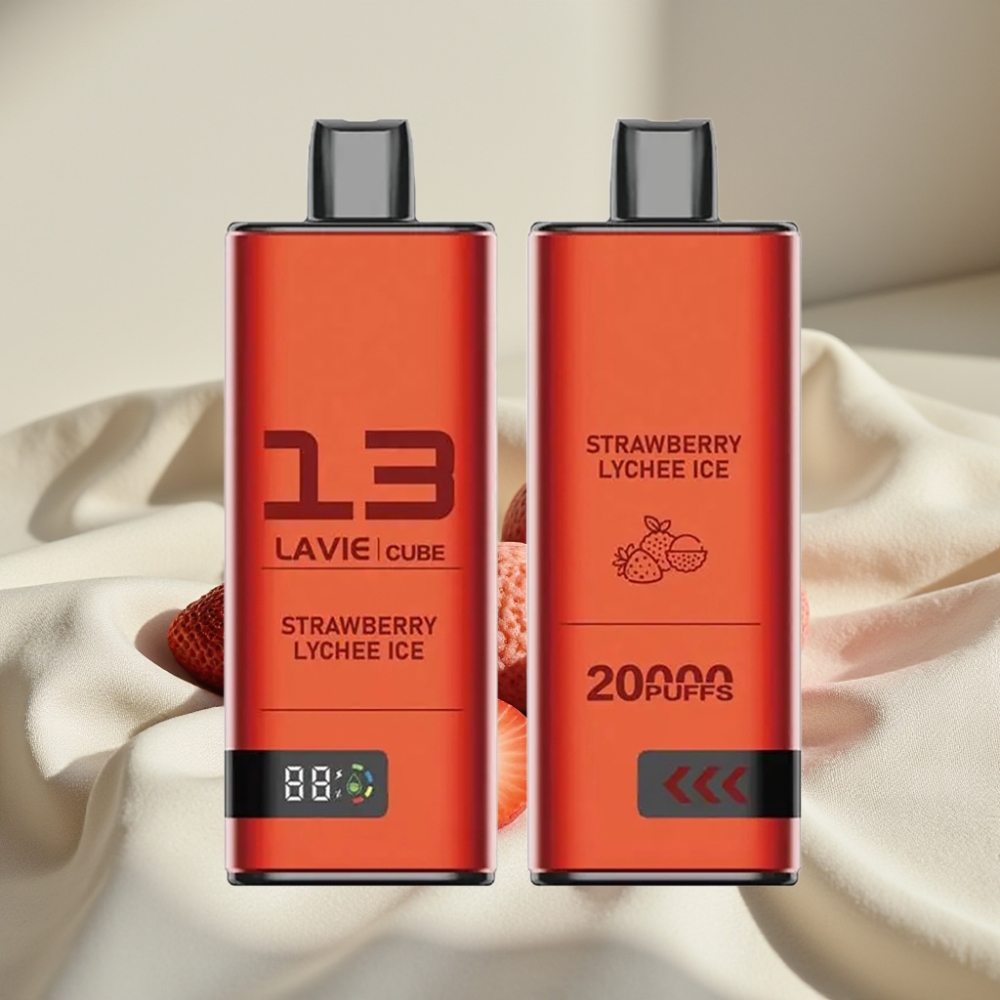 Lavie Cube 20000 Pufuri Vape Disposable Capsuni Litchi Gheață 28ML 5%