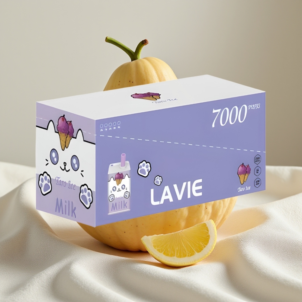 LAVIE Milk 7000 Puffs 16ML Taro Gheață 5% Nicotină distributor Romania