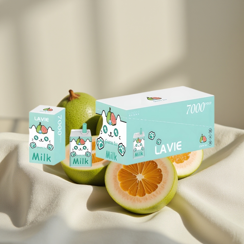 LAVIE Milk 7000 Puffs Guava Gheață 16ML 5% Nicotină