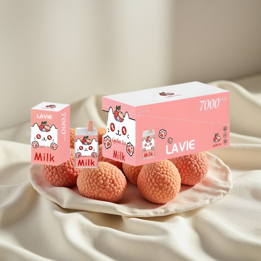 LAVIE Milk 7000 Pufuri Litchi Gheață 16ML 5% Nicotină